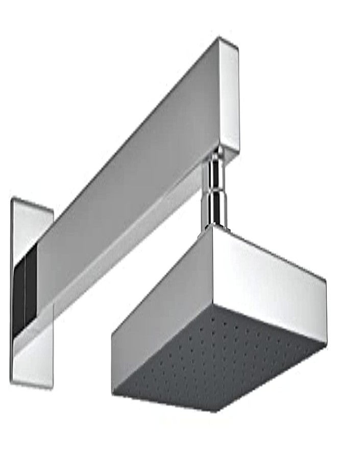 دش علوي مطري مكعب الشكل من DRIZZLE مقاس 6x6 بوصة بذراع طوله 15 بوصة